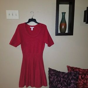 Ribbed Cherry Red Dress bundle 2 for $10